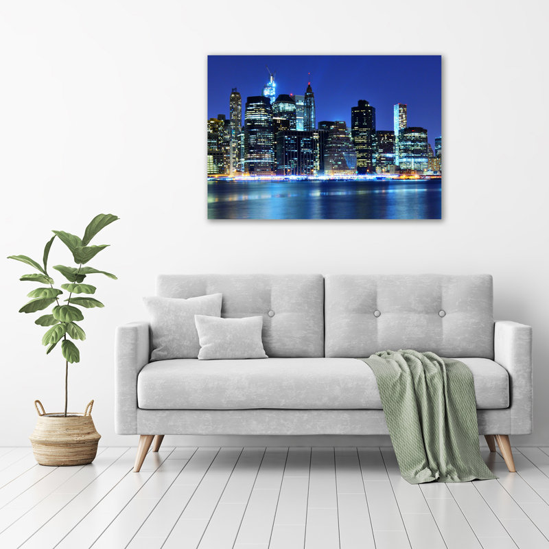 Manhattan New York - No Frame Print on Glass