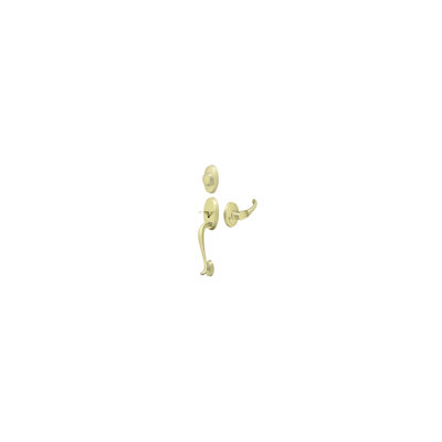 Deltana PRRHDCHU3 Riversdale Handleset with Chapelton Lever Dummy in Polished Brass