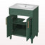 Meuble-lavabo 24 po avec lavabo intégré en céramique, meuble-lavabo à 2 portes et meuble-lavabo simple pour petite et moyenne salle de bain-601747537