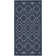 Foundry Select Versatile Diamond Navy Blue Indoor/Outdoor Area Rug