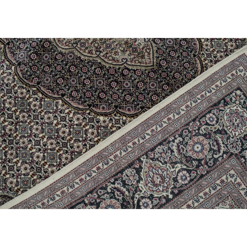 Tapis brun de haute qualité noué à la main