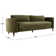Steiner 91.3" Velvet Recessed Arm Sofa with Reversible Cushions
