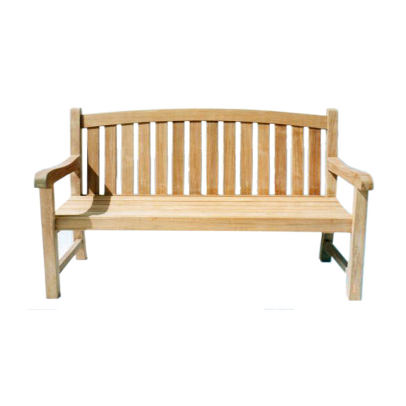 Captain Outdoor Teak Bench, 36" H x 60" W x 24" D