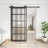 Double Glass Bypass Barn Door with Installation Hardware Kit-82581552-82581555