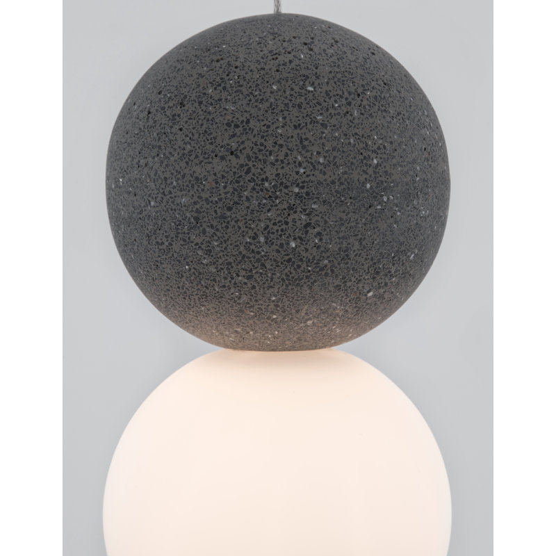 1 - Light Single Pendant, Black