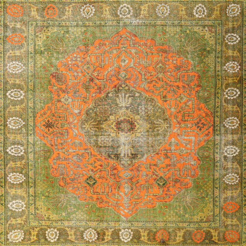 Carmiencke Oriental Indoor Rug, Square 8'