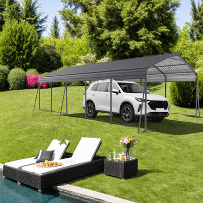 Heavy Duty Canopies & Gazebos(Must include Frame), 13x26.5 FT Steel Carport