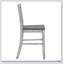 Ensemble de chaises de salle à manger à hauteur de comptoir en bois massif à finition comptoir blanc antique pour plus de confort et de style