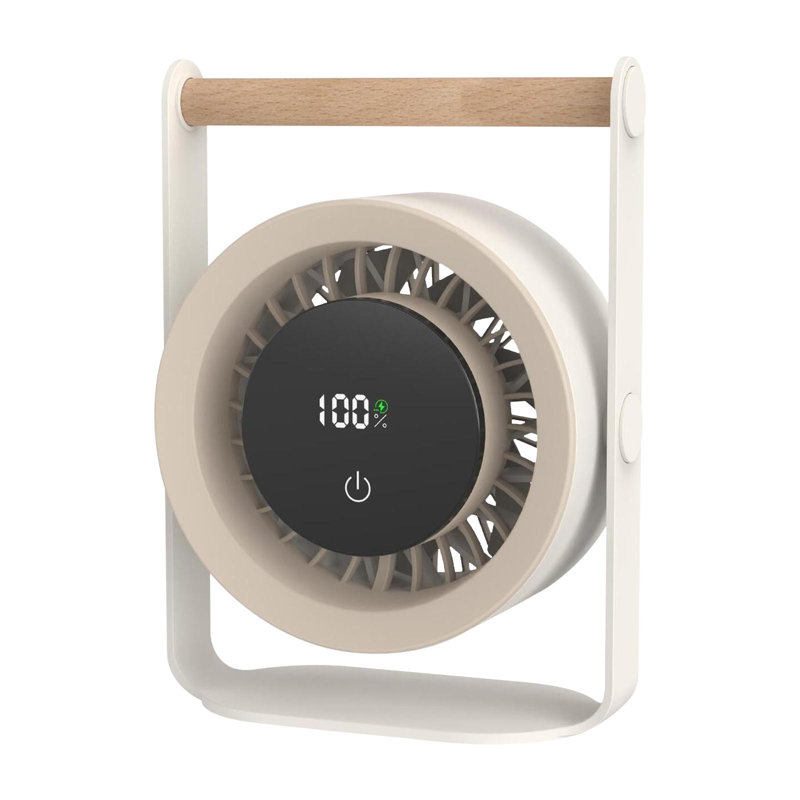 Ventilateur de bureau à 100 vitesses kbndieu pour la maison, Beige