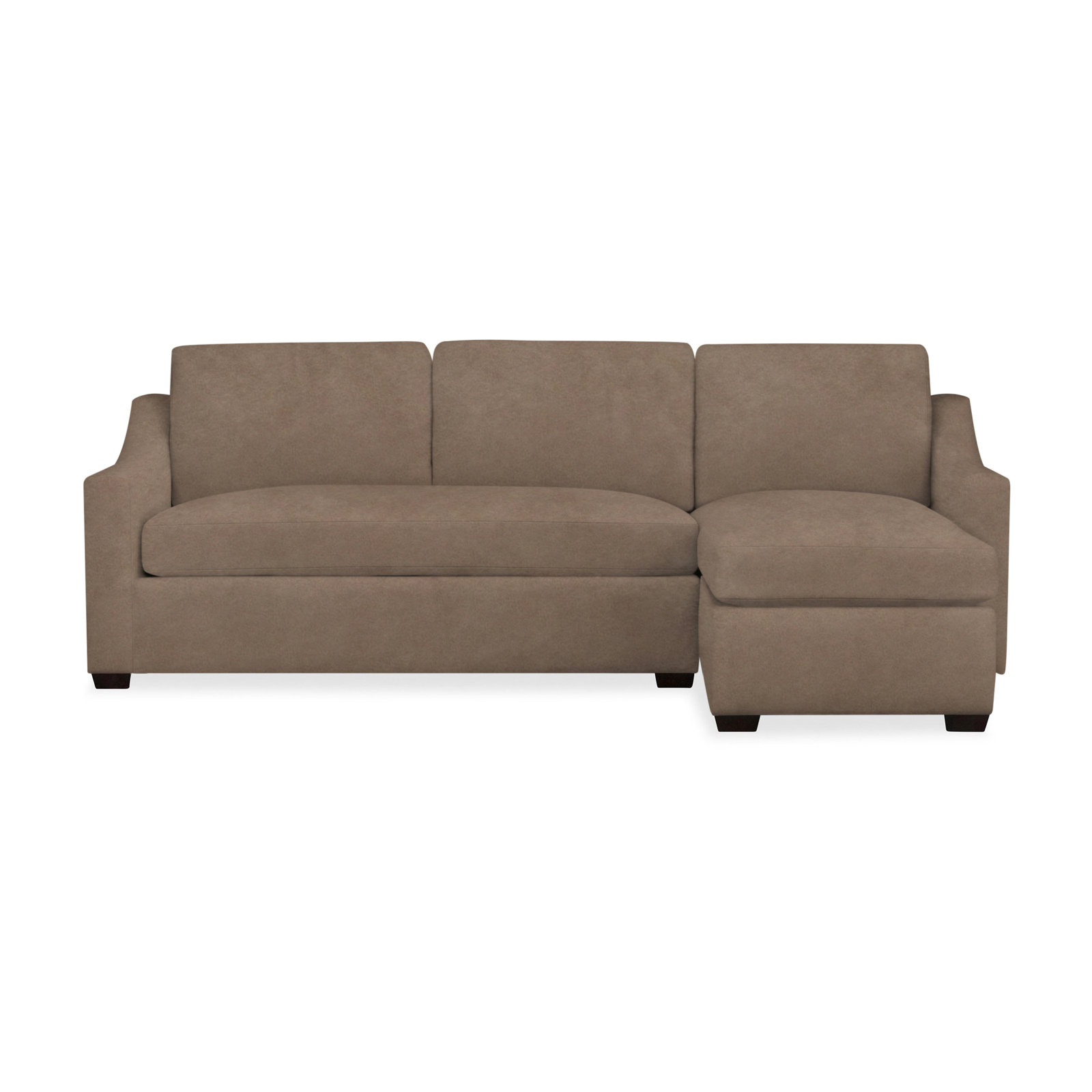 Cranbrook Upholstered Chaise L-Sectional, Right Hand Facing, Drusky Linen Sustain® Basketweave