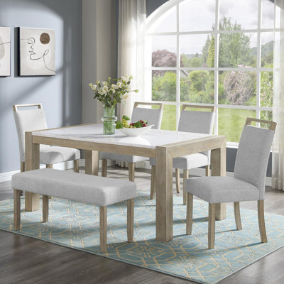 Contemporary Style 6pc Dining Set