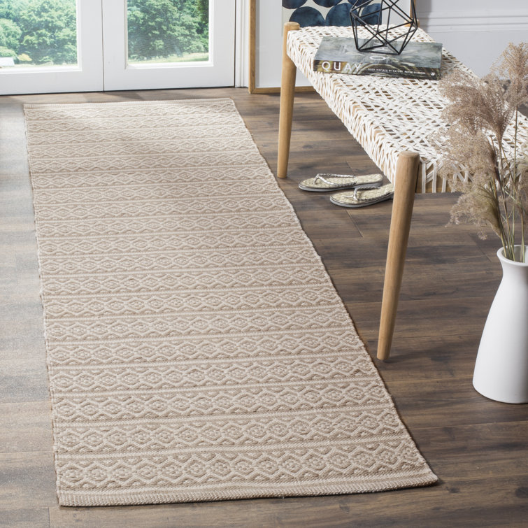 Bester Hand Woven Cotton Geometric Rug