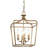 Vogan 4 - Light Gold Lantern Pendant