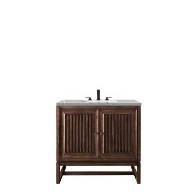 Athens 36"" Single Bathroom Vanity Set -  James Martin Vanities, E645-V36-MCA-3ESR