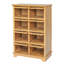 Armoire de rangement en bois moderne avec 8 portes en verre Varese