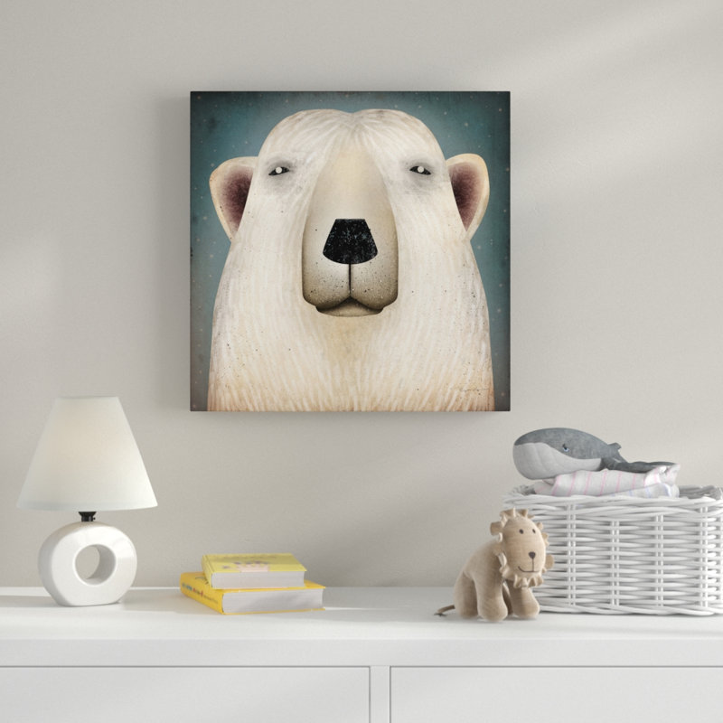 « polar bear wow », art sur toile, H 14 po x l 14 po x P 2 po
