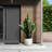 4 Pieces Modern Ceramic Flowerpot In American White Oak, All-Weather For Patio And Garden, Reinforced Construction, Built-In Drainage Hole, 13.54" L X W 11.65" H Living Rooms, Ceramic, Hole Roots,-439951461