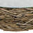 Driftwood Handmade Stacked Collage Living Room Coffee Table with Tempered Glass Top