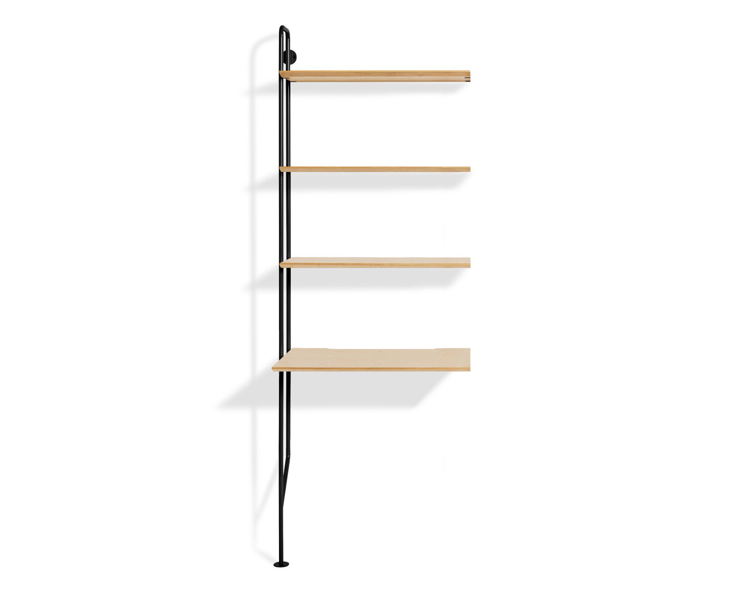 Hitch Leaning / Ladder Desk, Black, White Oak