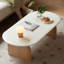 Table basse simple en bois massif Wabi-sabi