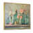 Toile avec cadre flottant or