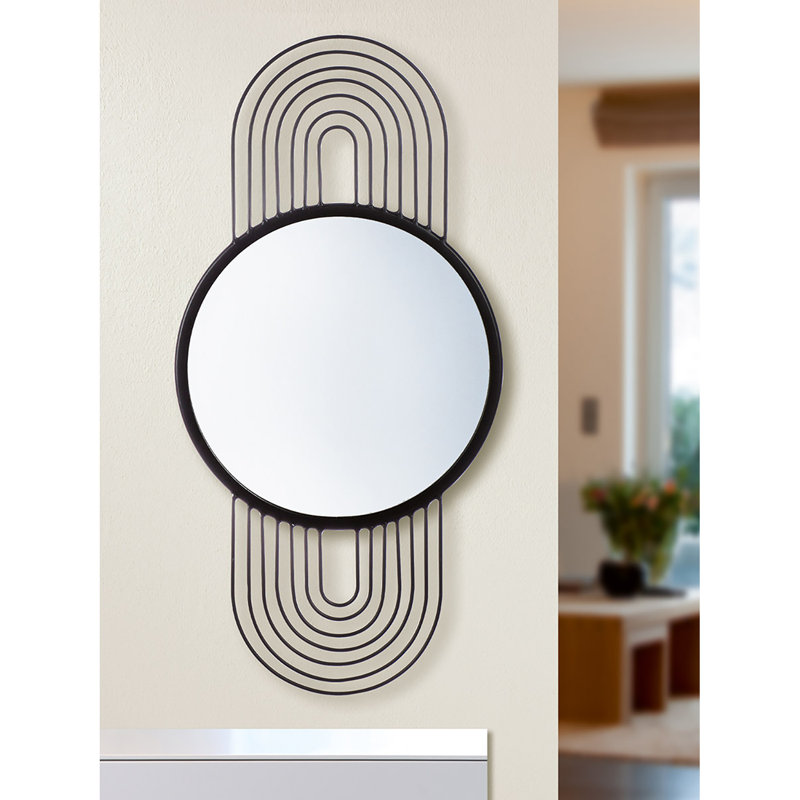 Matherville Metal Elongated Mirror