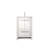 24" W X 20" D White Bath Vanity, Quartz Surface, Faucet, Blended Storage Unit Unified Design