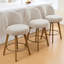 Tabouret de comptoir pivotant 26 po 3PCS avec structure en bois massif et dossier moyen-1043452205-1047842985