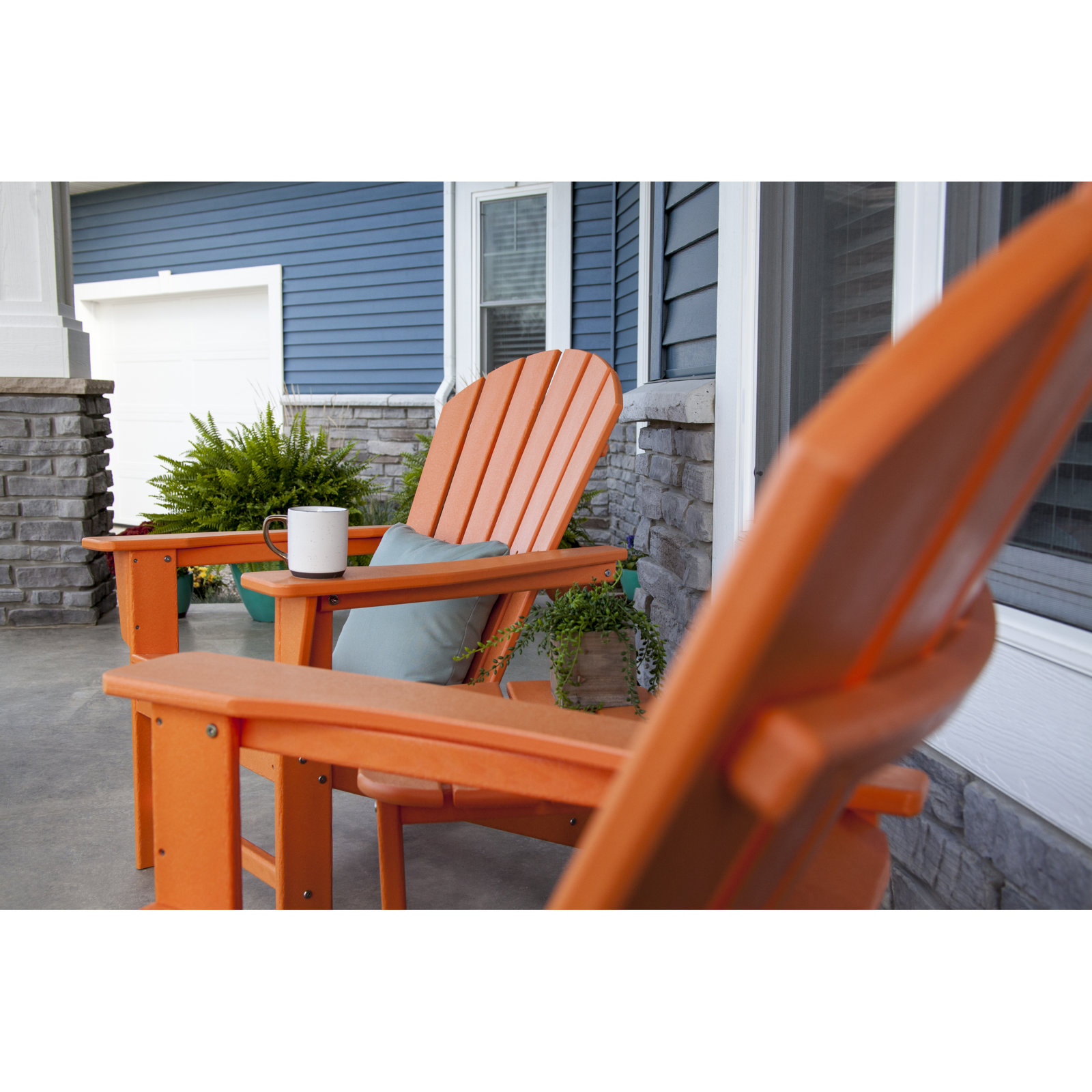 POLYWOOD® South Beach Adirondack Chair, Orange