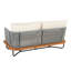 Outdoor 8 Seaters Acacia Wood And Rope Woven Paito Conversation Set, Beige