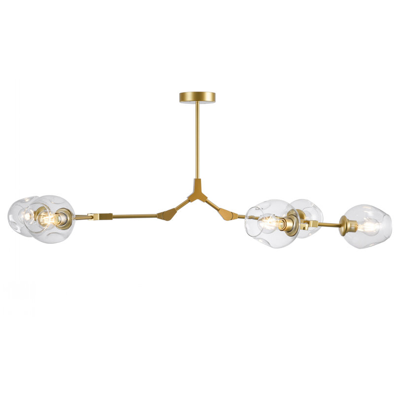 Lustree linéaire 5 lumières spoutnik modern Eisenberg