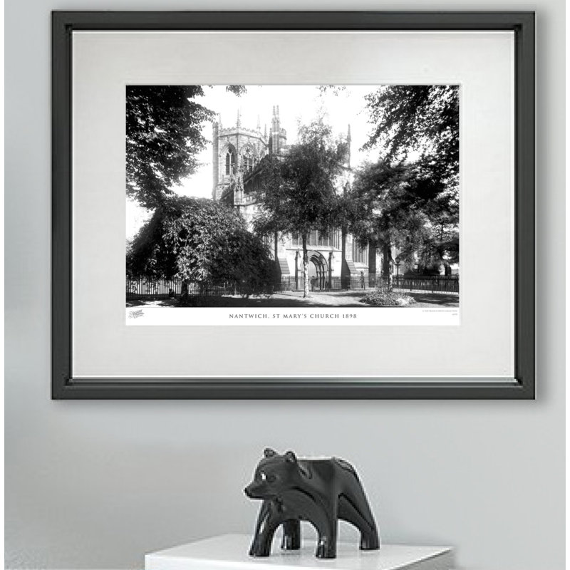 Nantwich, St Marys Church 1898 - Single Picture Frame Print, 60cm H x 80cm W x 2.3cm D