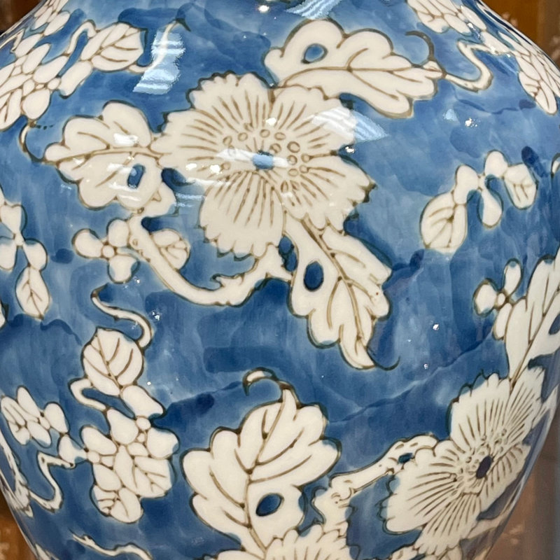 Handmade Ceramic Table Vase, Blue