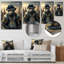 Monkey Gangster In NYC III - Décoration murale animaux en métal-87837303