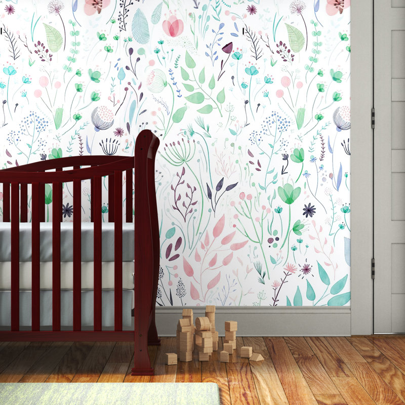 Murale à peindre 2 panneaux Nipomo Wild Flowers 9 L x 24 W, L 108 po x l 48 po