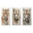 Minimalism Beige Tiger - Tiger Metal Art Print Set Of 3-291034308