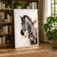Young Zebra In Profile Boho - Print-136705590-136705587