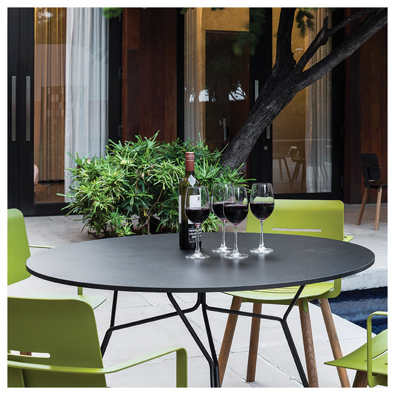 Serac Dining Table, Ceramic White