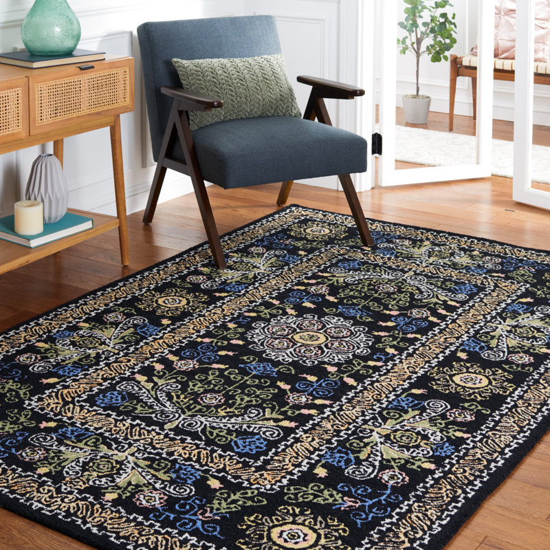 Ashly Hand Tufted Wool And Cotton With Latex Oriental Rug, Rectangle 5' x 8'