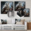 Nocturnal Owl Portrait II - Art mural animal en hibou en métal-388687709