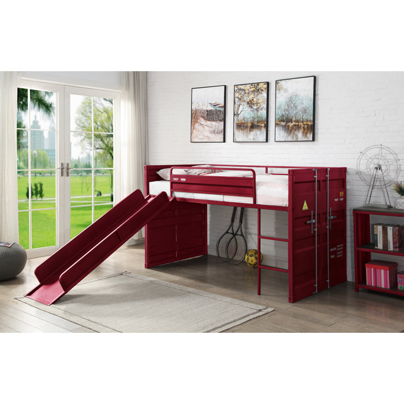Lit mezzanine simple Merienda de Mason & Marbles, Rouge