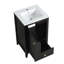 Meuble-lavabo de 20 po avec lavabo, armoire de salle de bain avec porte à fermeture douce, support de rangement et tiroir-1290487829