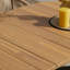 6 - Person Solid Wood Patio Dining Set Oval Table-1875369880