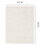 Tapis blanc à poils longs Hammersmith-86782813