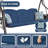 Manhattan Porch Swing w/Rotatable Canopy, 2 in 1 Patio Swing Bed and Swing Chair-1309361617
