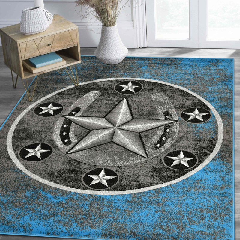 Carballeira Geometric Indoor Rug, Rectangle 5'2.2" x 7'2"