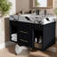 Meuble-lavabo moderne peu encombrant avec lavabo en céramique, matériau durable pour les appartements