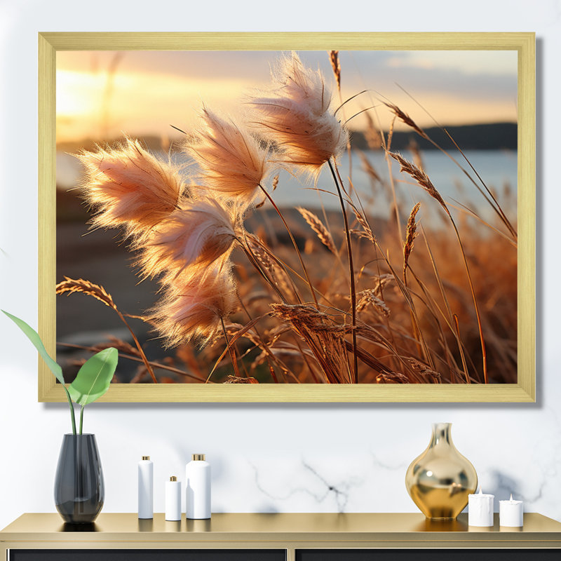 Wildflowers Sublime Horizons, reproduction d'art sur toile, H 16 po x l 32 po x P 1 po, Cadre doré à une seule photo