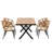Weather- Outdoor With Pe Chairs & Table Modern Base Jumping Plastic Wood For Use-1634002574