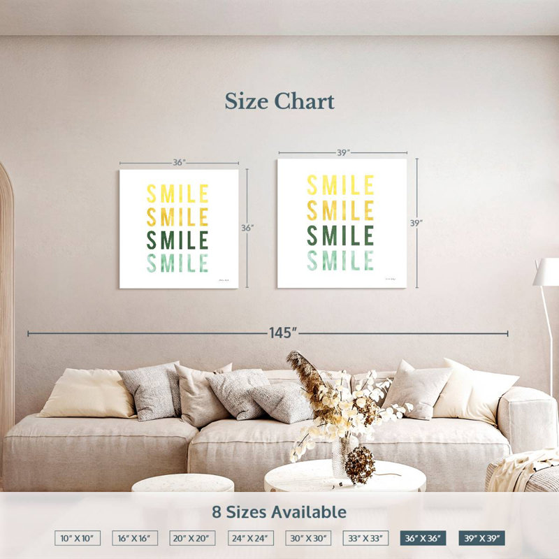Tergel Smile Smile, H 36 po x l 36 po